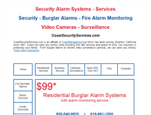 Tablet Screenshot of coastsecurityservices.com